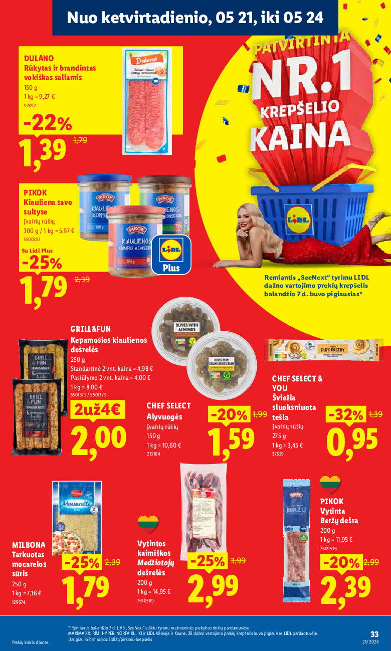 lidl - MAISTO PREKIŲ PASIŪLYMAI (2026-05-18 - 2026-05-24) - page: 35