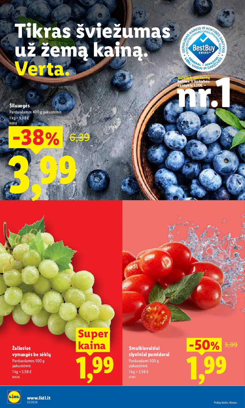 lidl - MAISTO PREKIŲ PASIŪLYMAI (2026-05-18 - 2026-05-24) - page: 38