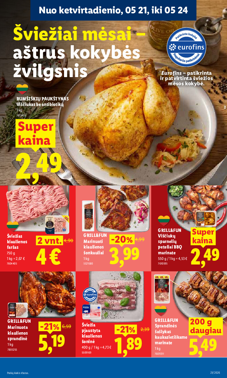 lidl - MAISTO PREKIŲ PASIŪLYMAI (2026-05-18 - 2026-05-24) - page: 41