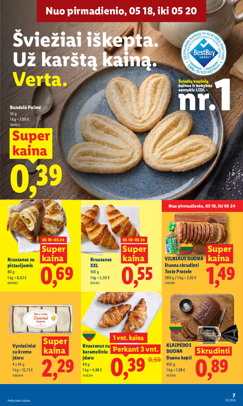 lidl - MAISTO PREKIŲ PASIŪLYMAI (2026-05-18 - 2026-05-24) - page: 7