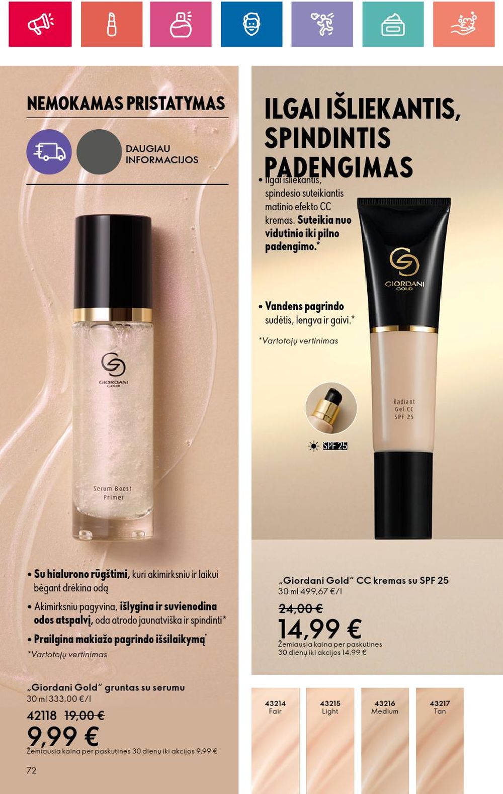 oriflame - ORIFLAME - Katalogas (2024 05 30 - 2024 06 19) - page: 72