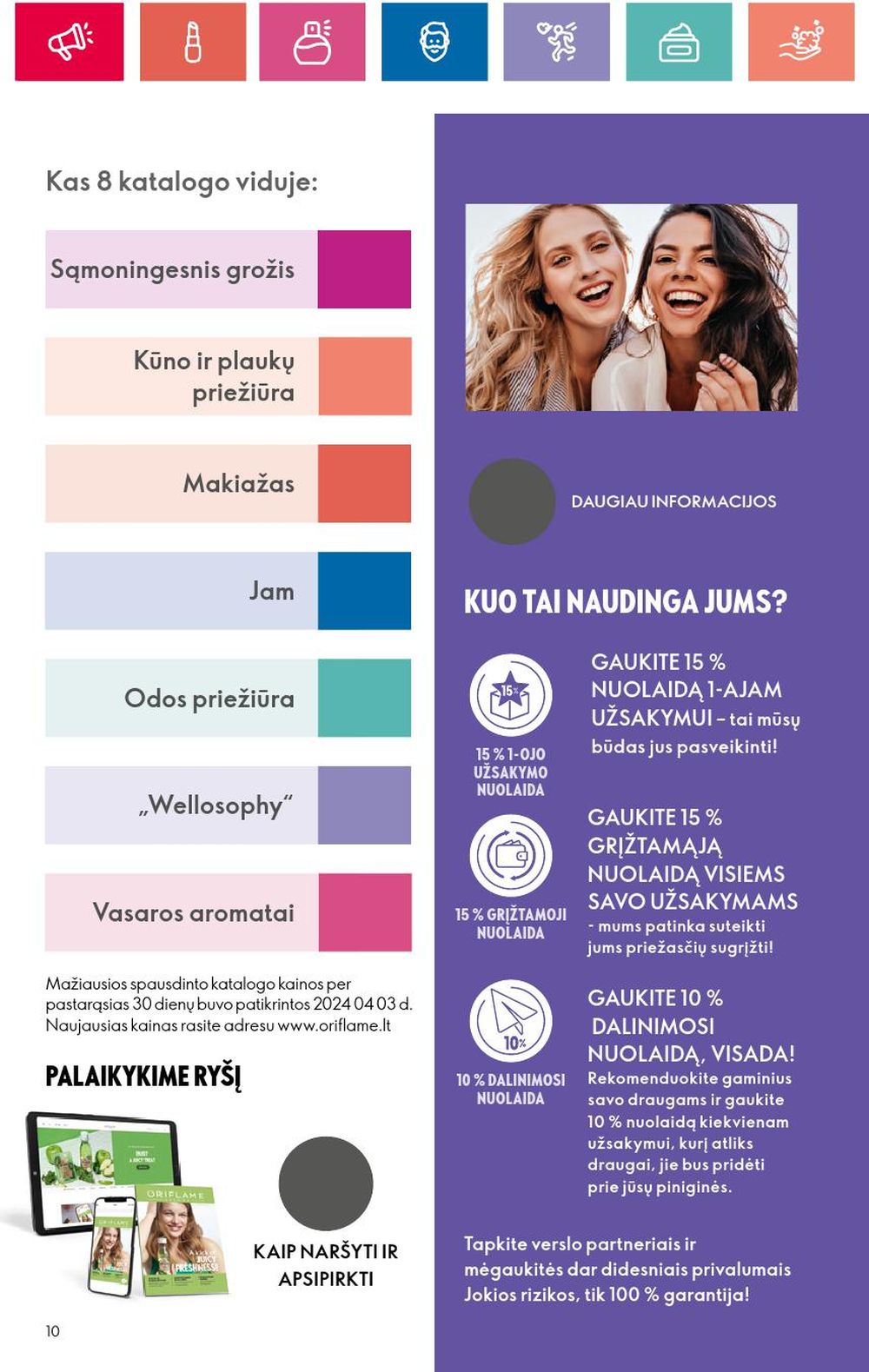 oriflame - ORIFLAME - Katalogas (2024 05 30 - 2024 06 19) - page: 10