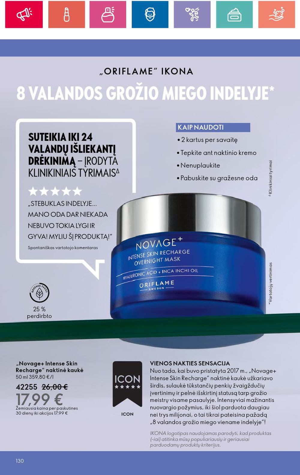 oriflame - ORIFLAME - Katalogas (2024 05 30 - 2024 06 19) - page: 130