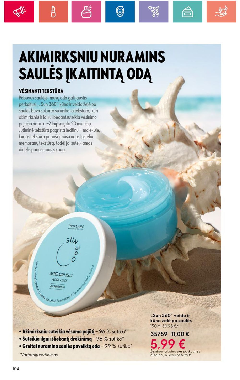 oriflame - ORIFLAME - Katalogas (2024 05 30 - 2024 06 19) - page: 104