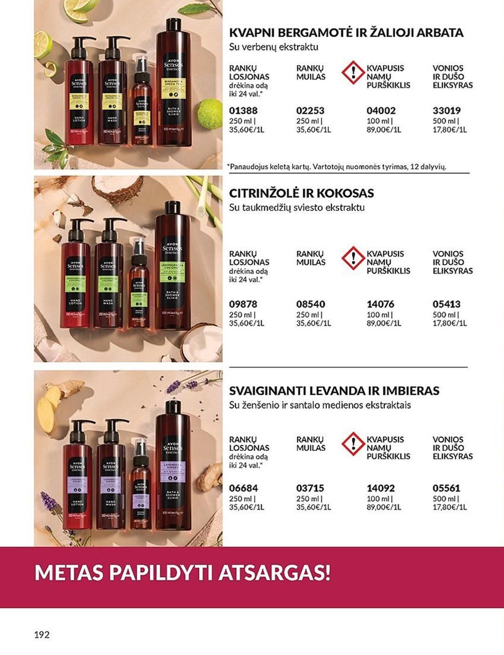 oriflame - ORIFLAME - Katalogas (2024 09 01 - 2024 09 30) - page: 192