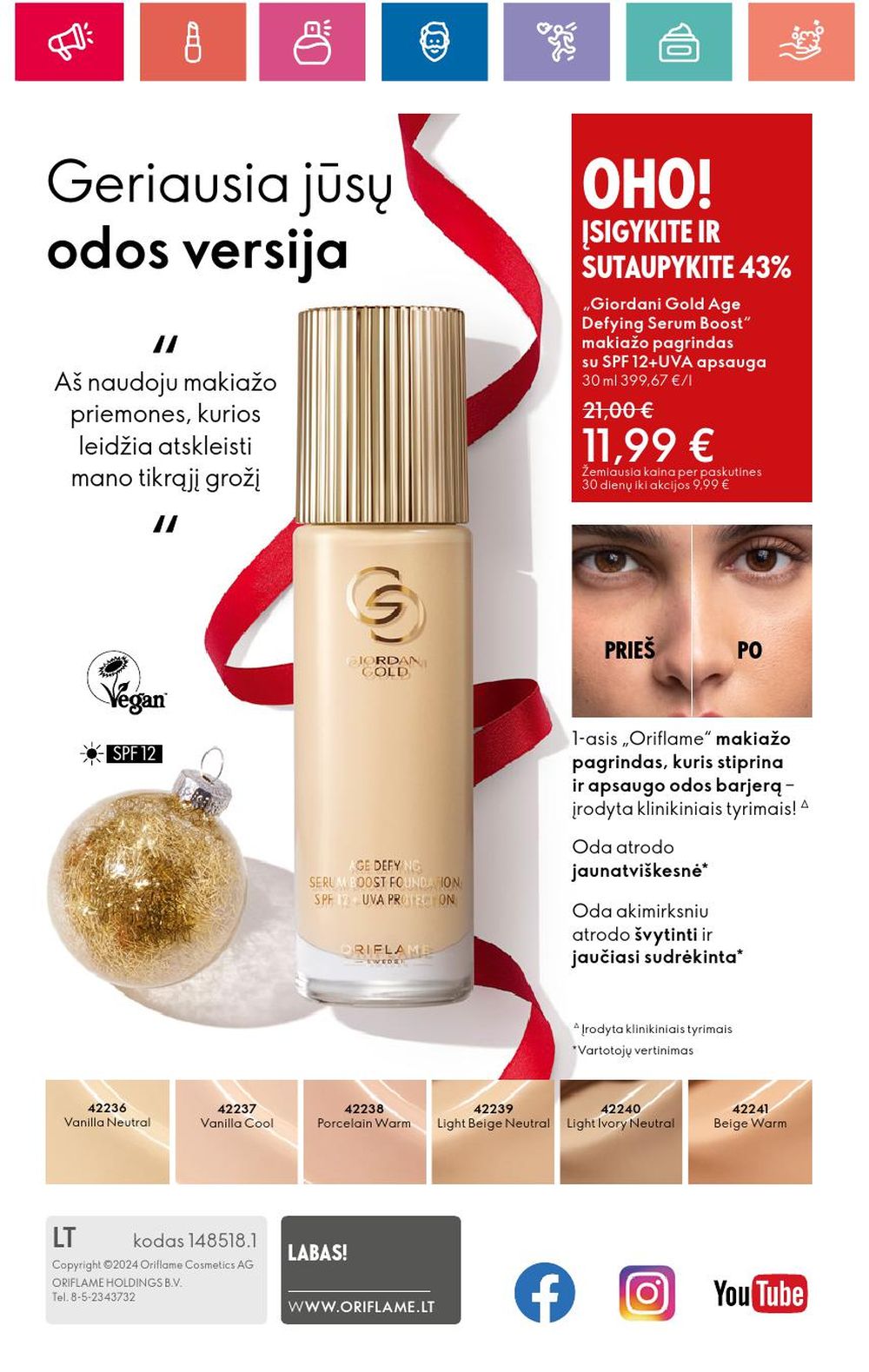 oriflame - ORIFLAME - Katalogas (2024 12 05 - 2025 01 04) - page: 180