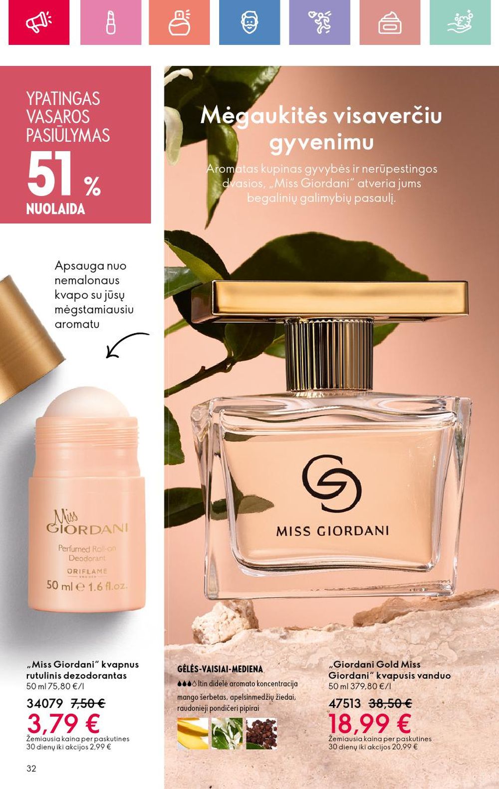 oriflame - ORIFLAME - Katalogas (2025 06 22 - 2025 07 12) - page: 32