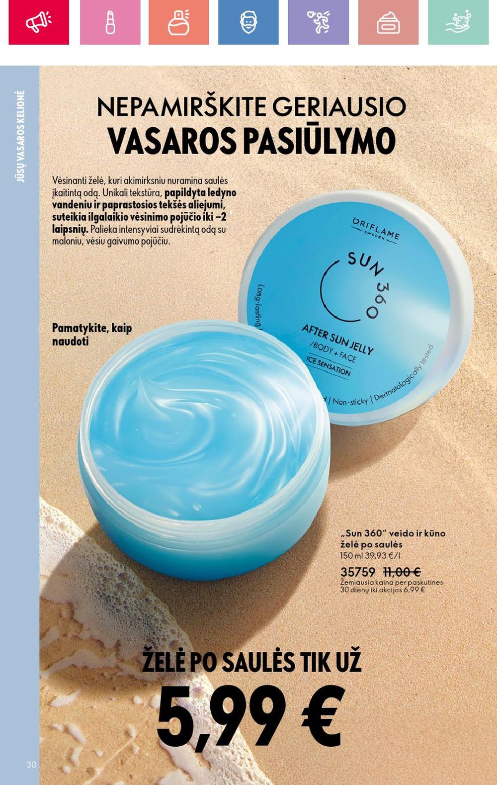 oriflame - ORIFLAME - Katalogas (2025 06 22 - 2025 07 12) - page: 30