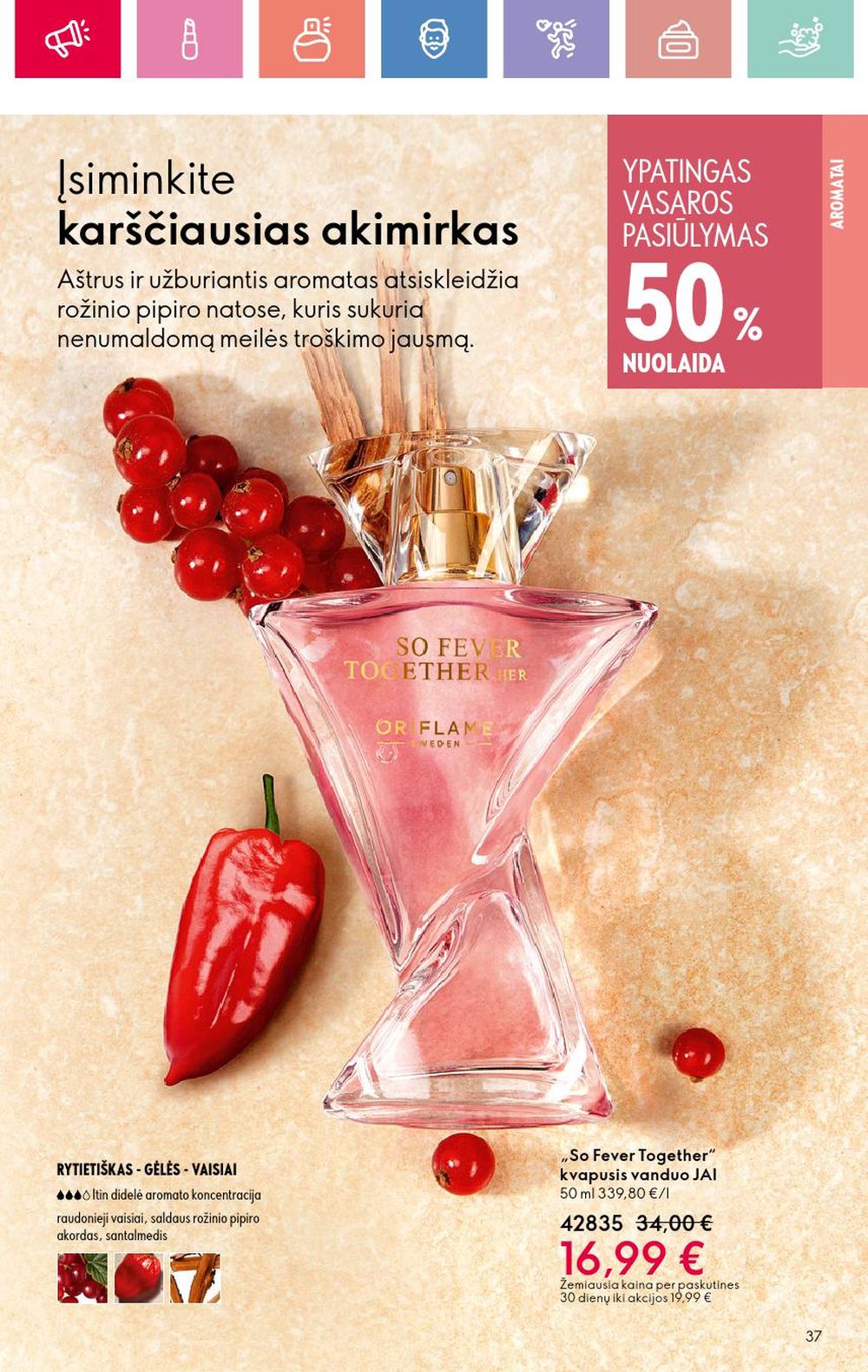 oriflame - ORIFLAME - Katalogas (2025 06 22 - 2025 07 12) - page: 37