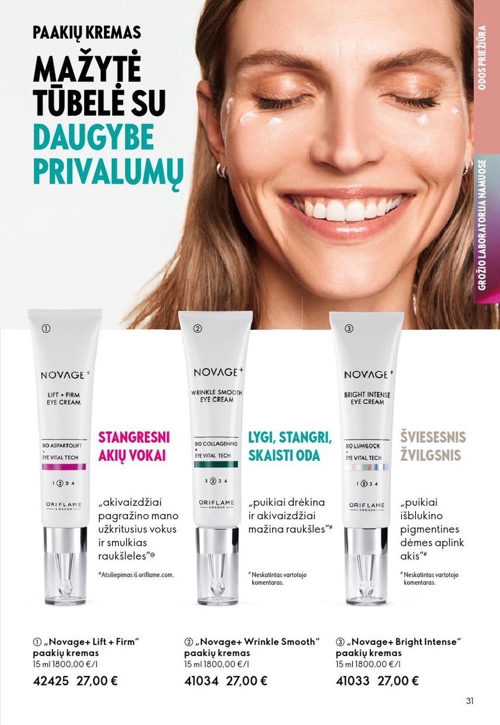 oriflame - ORIFLAME - Katalogas (2025 09 14 - 2025 10 07) - page: 31