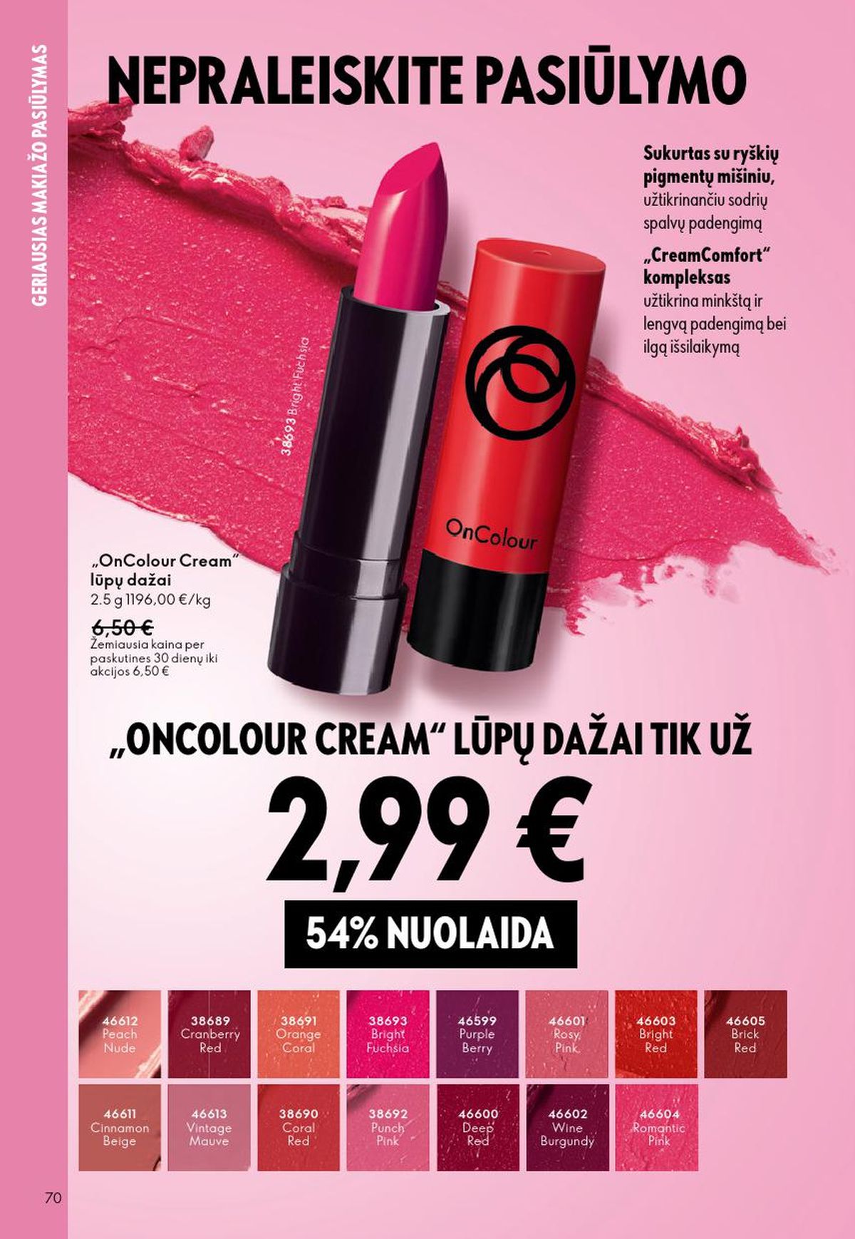 oriflame - ORIFLAME - Katalogas (2026 02 18 - 2026 03 10) - page: 70