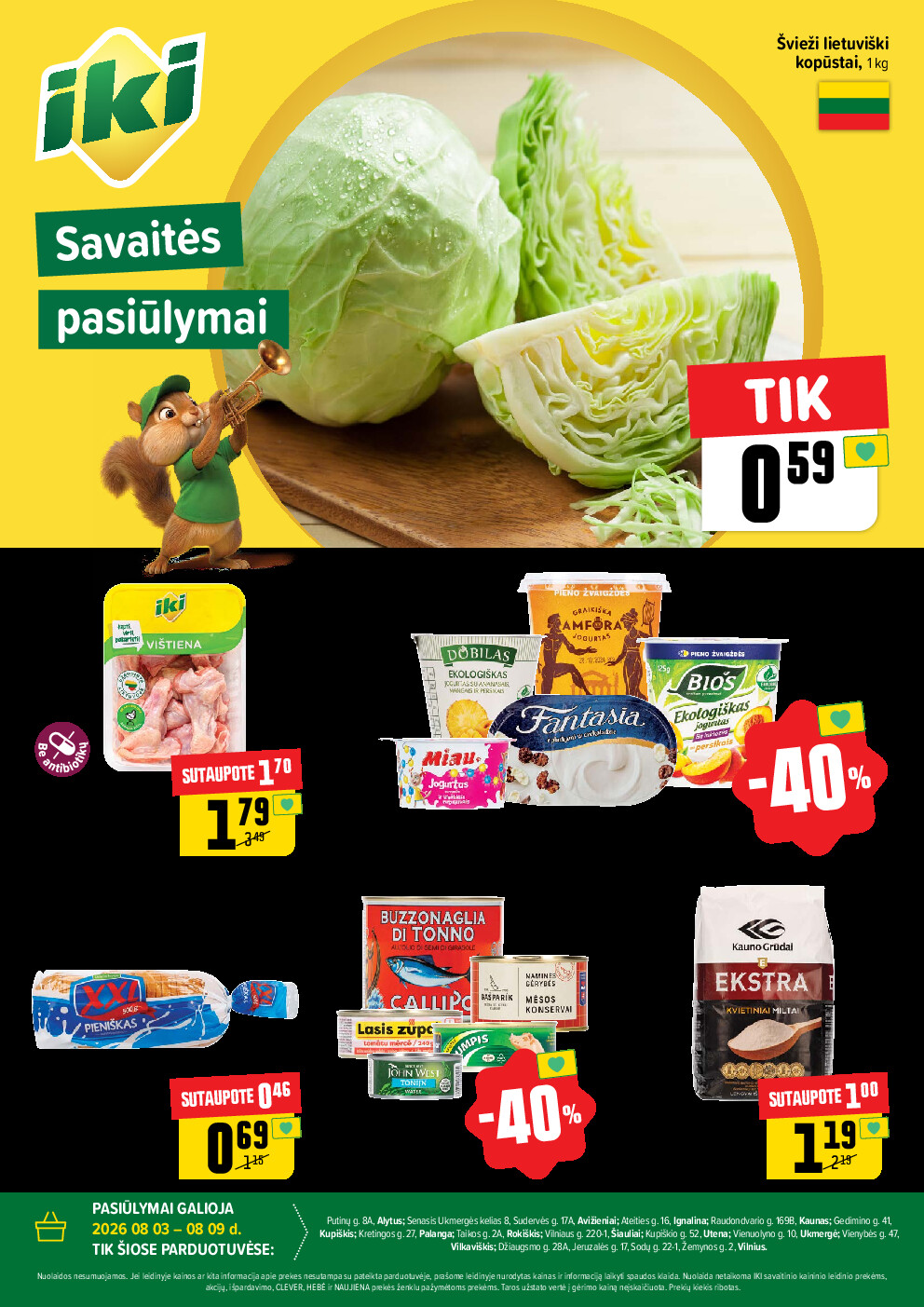 iki - Specialūs pasiūlymai IKI parduotuvės klientams (2026-08-03 - 2026-08-09) - page: 1