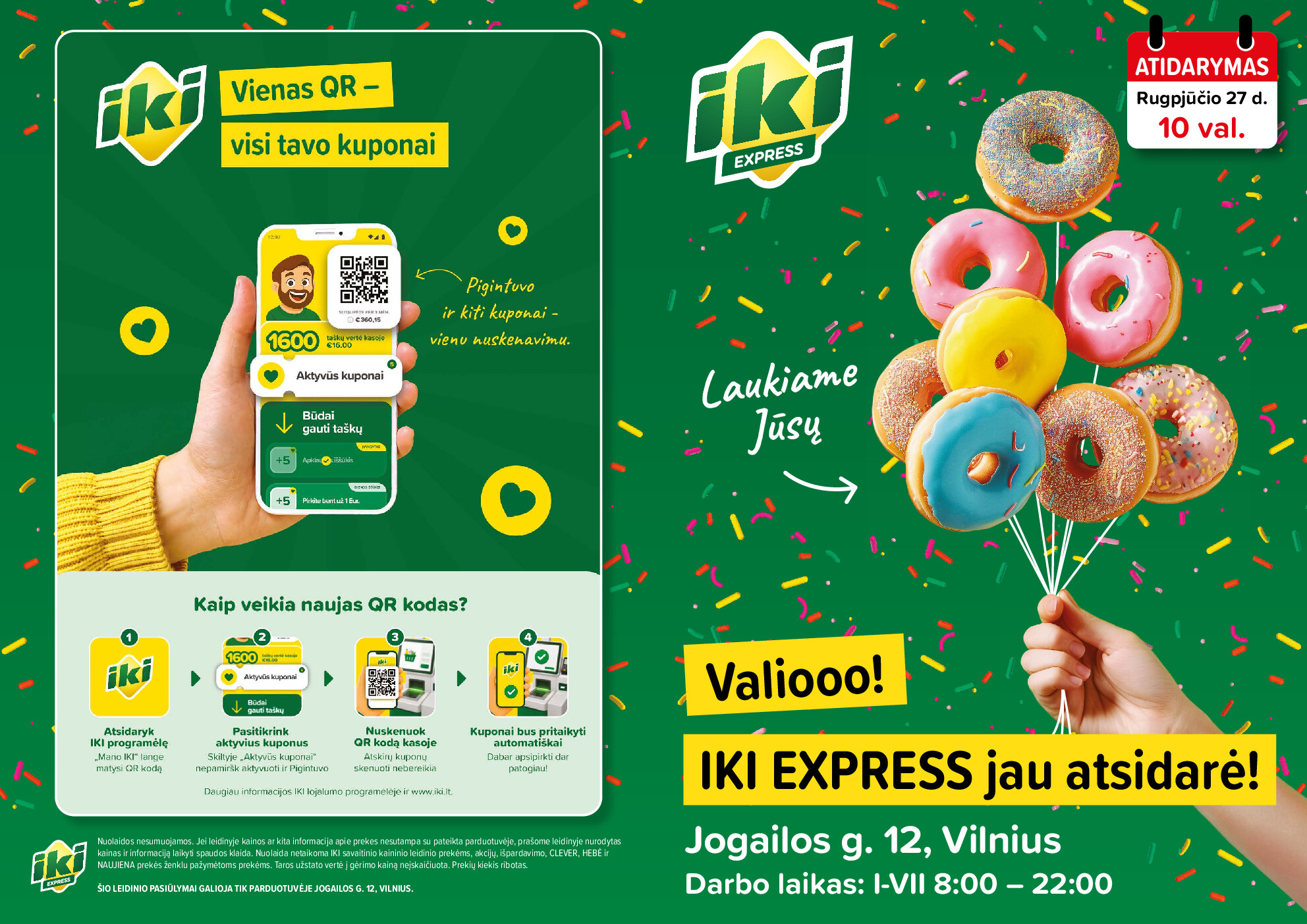 iki - Specialūs pasiūlymai IKI Express Jogailos parduotuvės klientams (2026-08-27 - 2026-08-30) - page: 1