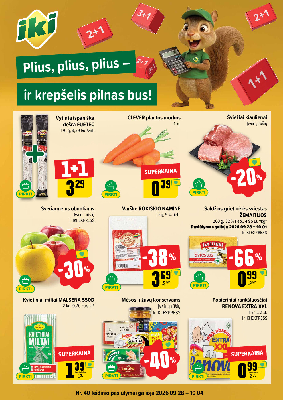 iki - IKI Kainų leidinys Nr. 40 (2026-09-28 - 2026-10-04)