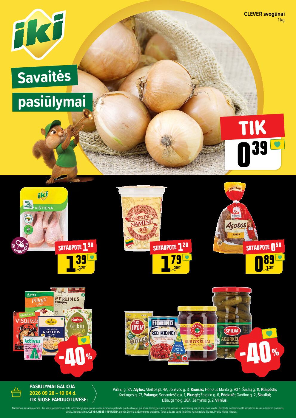 iki - Specialūs pasiūlymai IKI parduotuvės klientams (2026-09-28 - 2026-10-04)