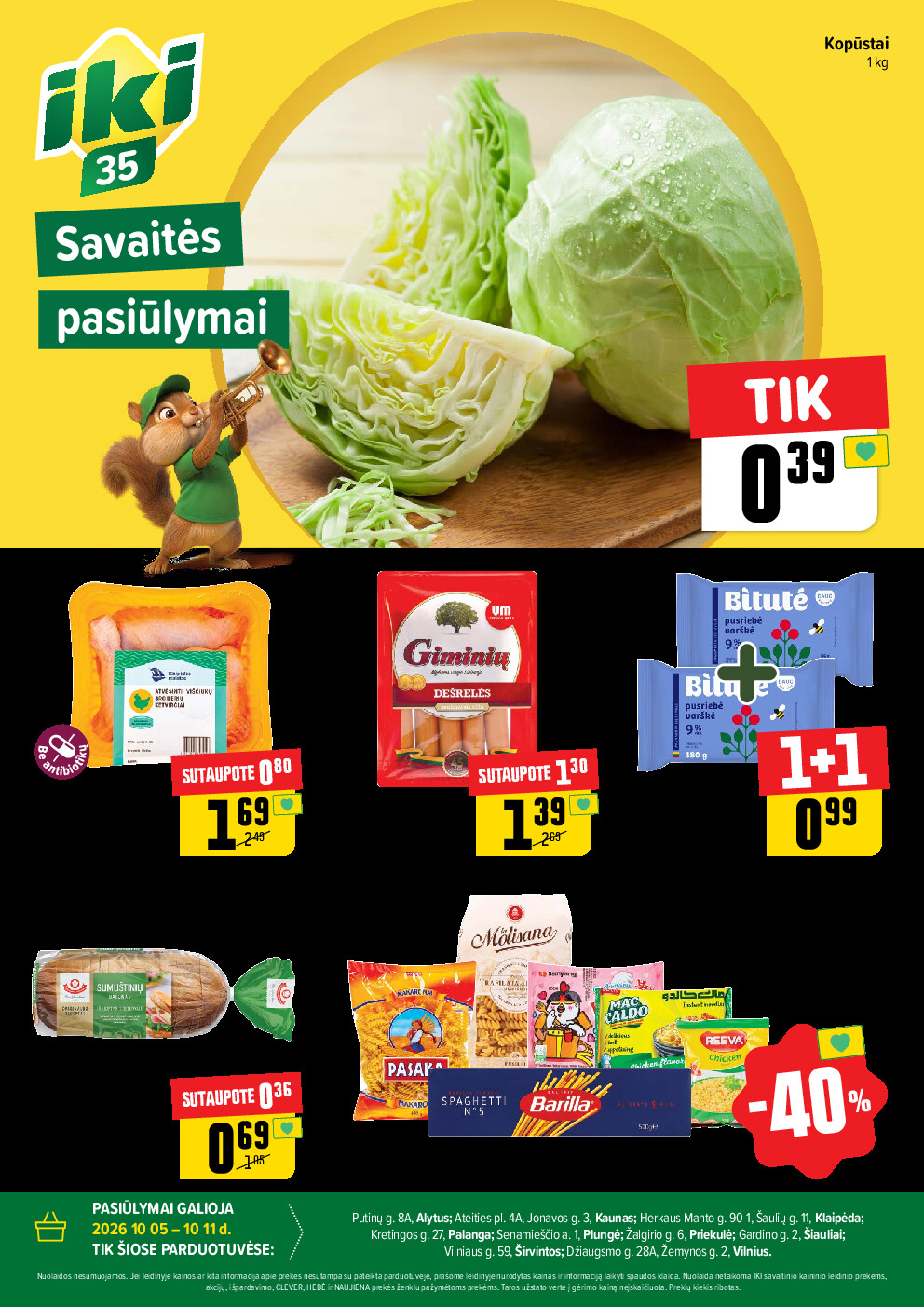 iki - Specialūs pasiūlymai IKI parduotuvės klientams (2026-10-05 - 2026-10-11) - page: 1