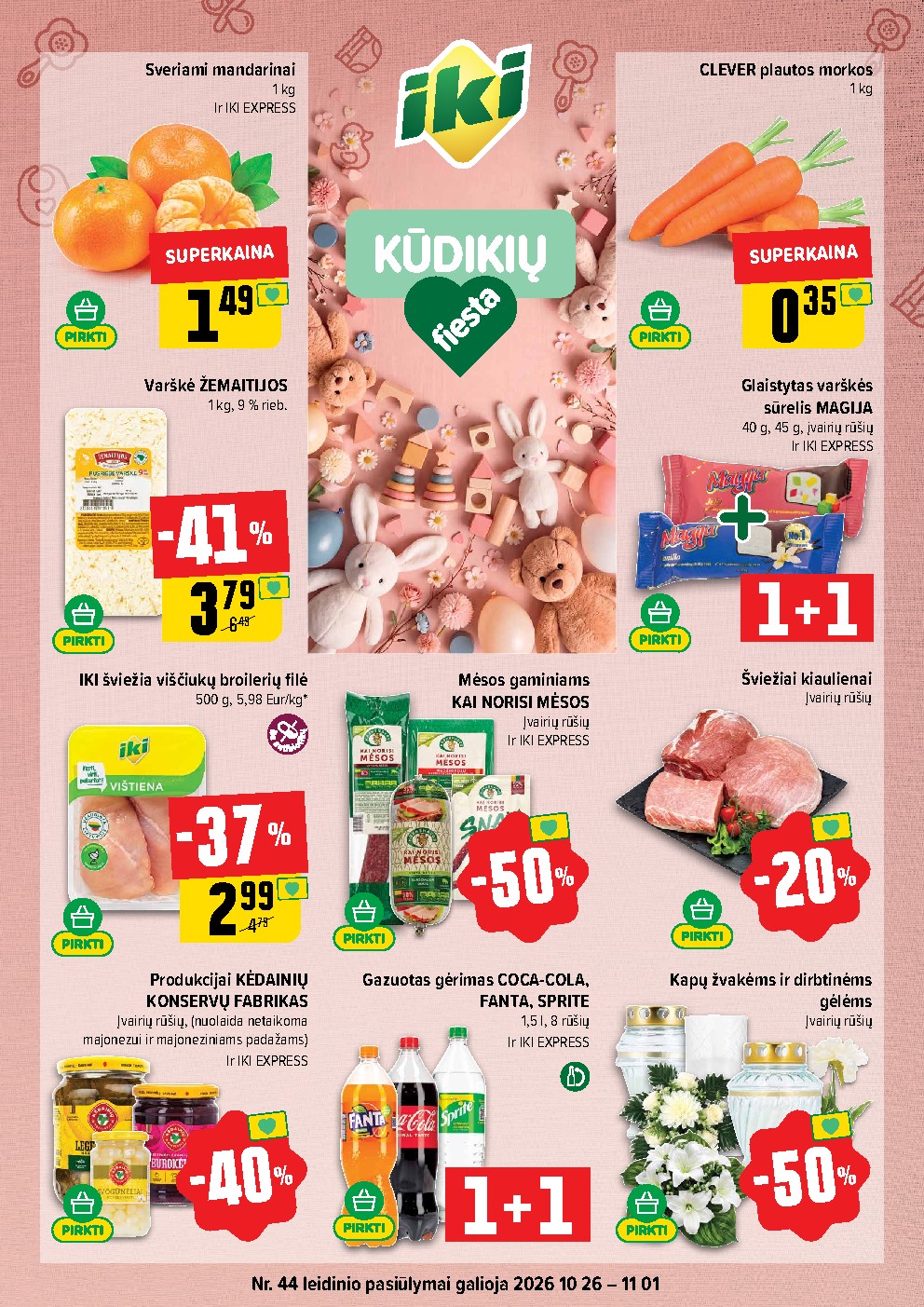 iki - IKI Kainų leidinys Nr. 44 (2026-10-26 - 2026-11-01) - page: 1