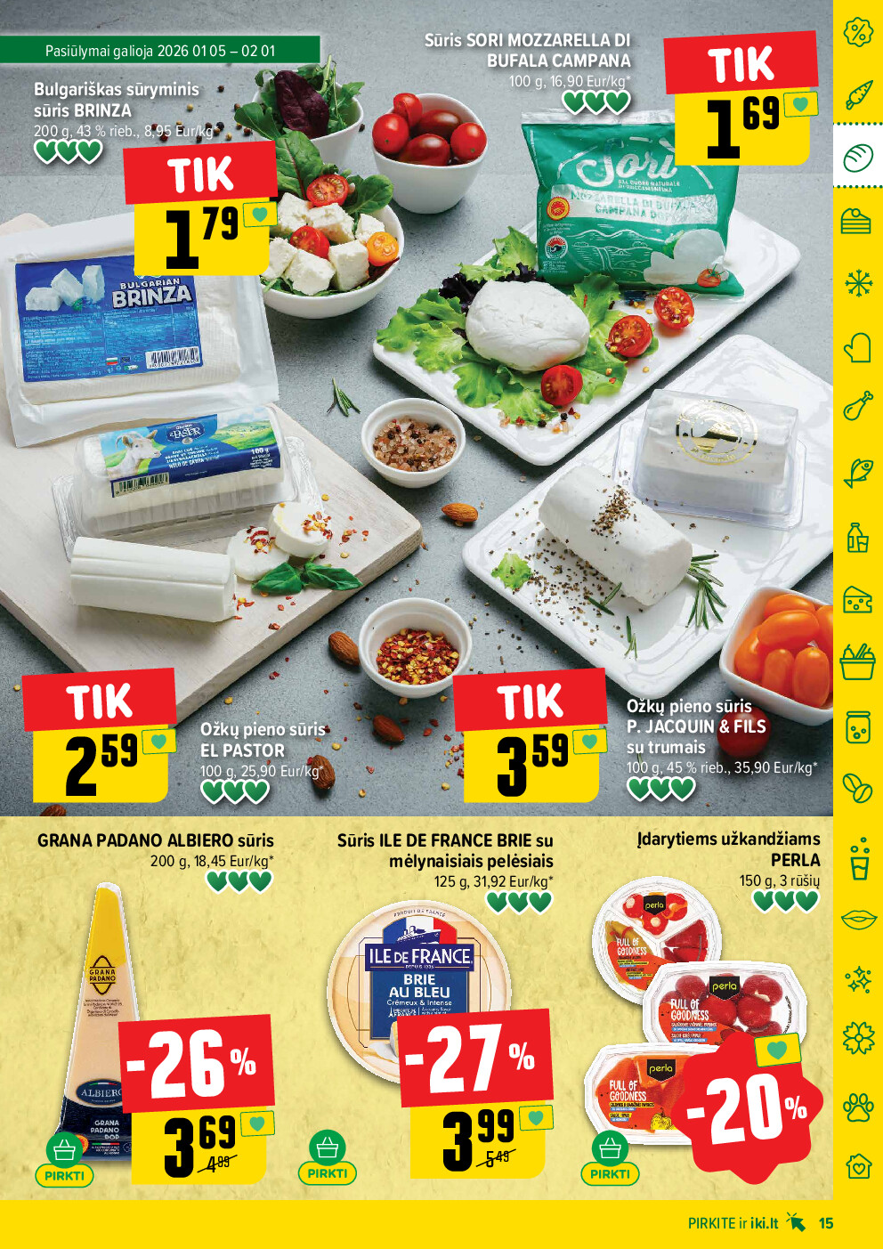 iki - IKI Kaininis leidinys Nr. 02 (2026-01-05 - 2026-01-11) - page: 15