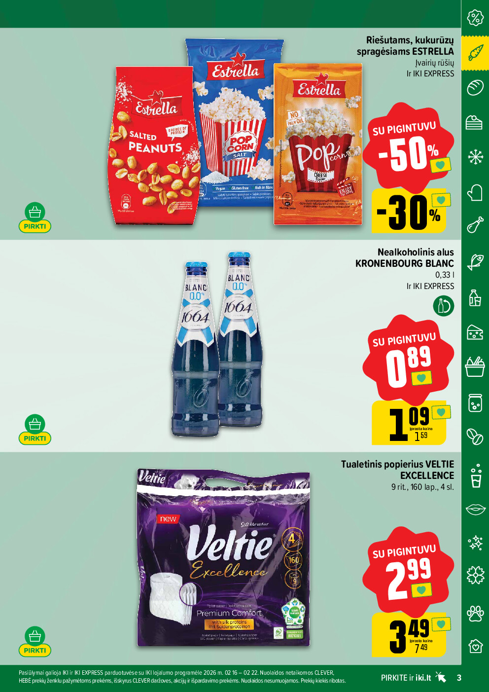 iki - PIGINTUVO pasiūlymai Nr. 08 (2026-02-16 - 2026-02-22) - page: 3