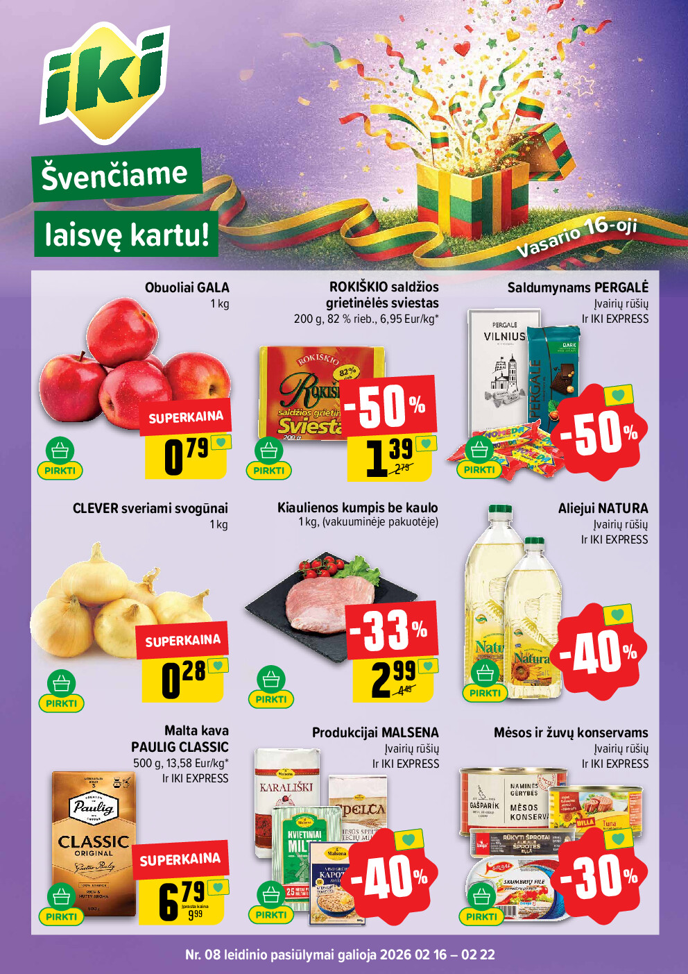 iki - IKI Kaininis leidinys Nr. 08 (2026-02-16 - 2026-02-22) - page: 1