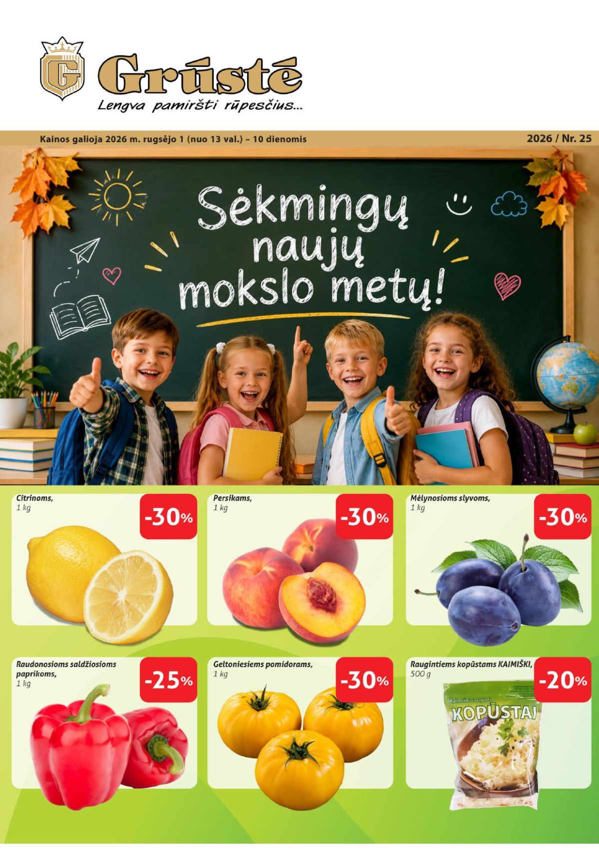 gruste - GRŪSTĖ - Leidinys Nr.25 (2026 09 01 - 2026 09 10) - page: 1