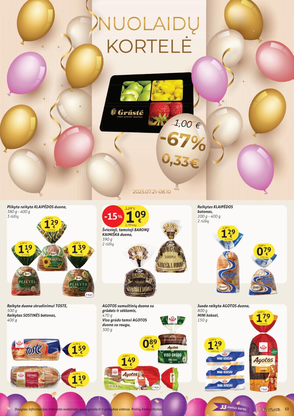gruste - GRŪSTĖ - Leidinys Nr.20 (2025 07 21 - 2025 08 10) - page: 13