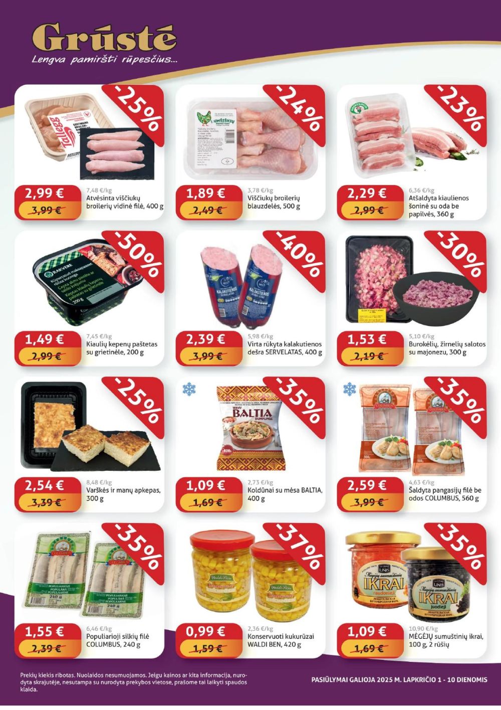 gruste - GRŪSTĖ - Ko gero pigiau nerasi (2025 11 01 - 2025 11 10) - page: 2