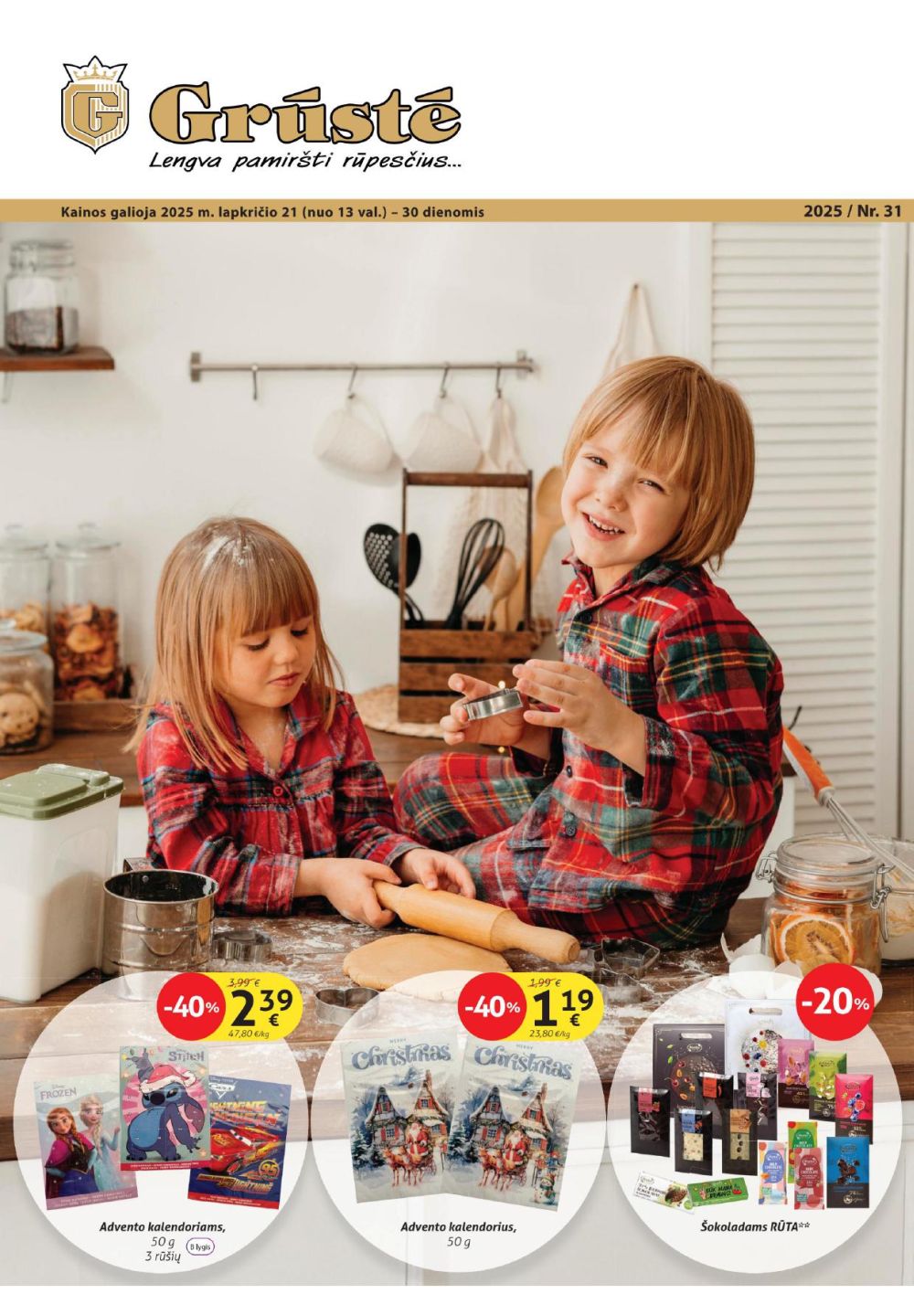 gruste - GRŪSTĖ - Leidinys Nr.31 (2025 11 21 - 2025 11 30) - page: 1