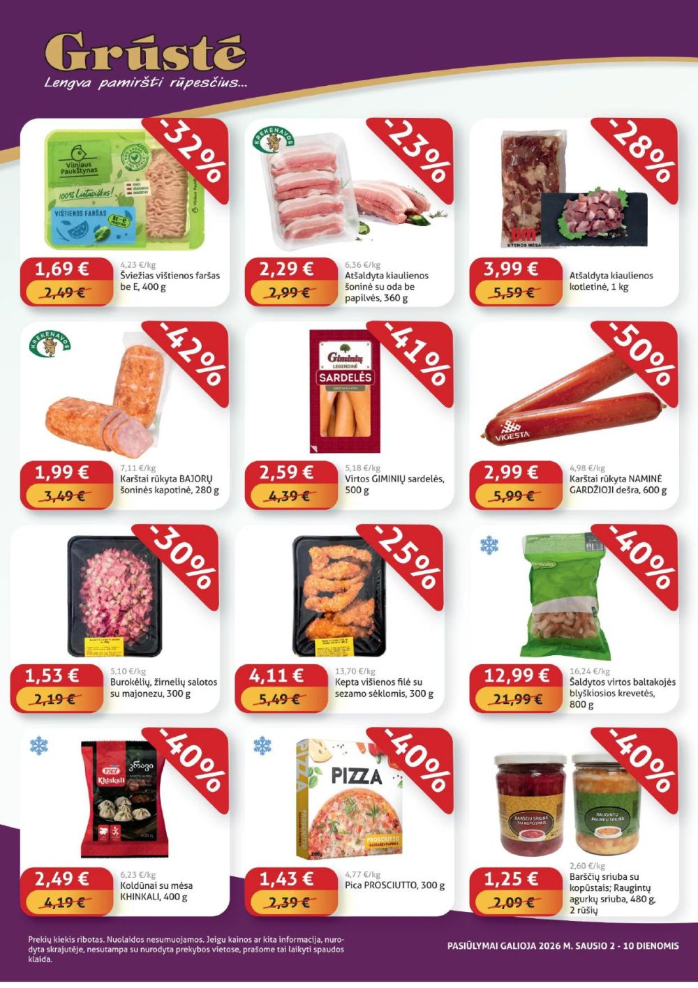 gruste - GRŪSTĖ - Ko gero pigiau nerasi (2026 01 02 - 2026 01 10) - page: 2