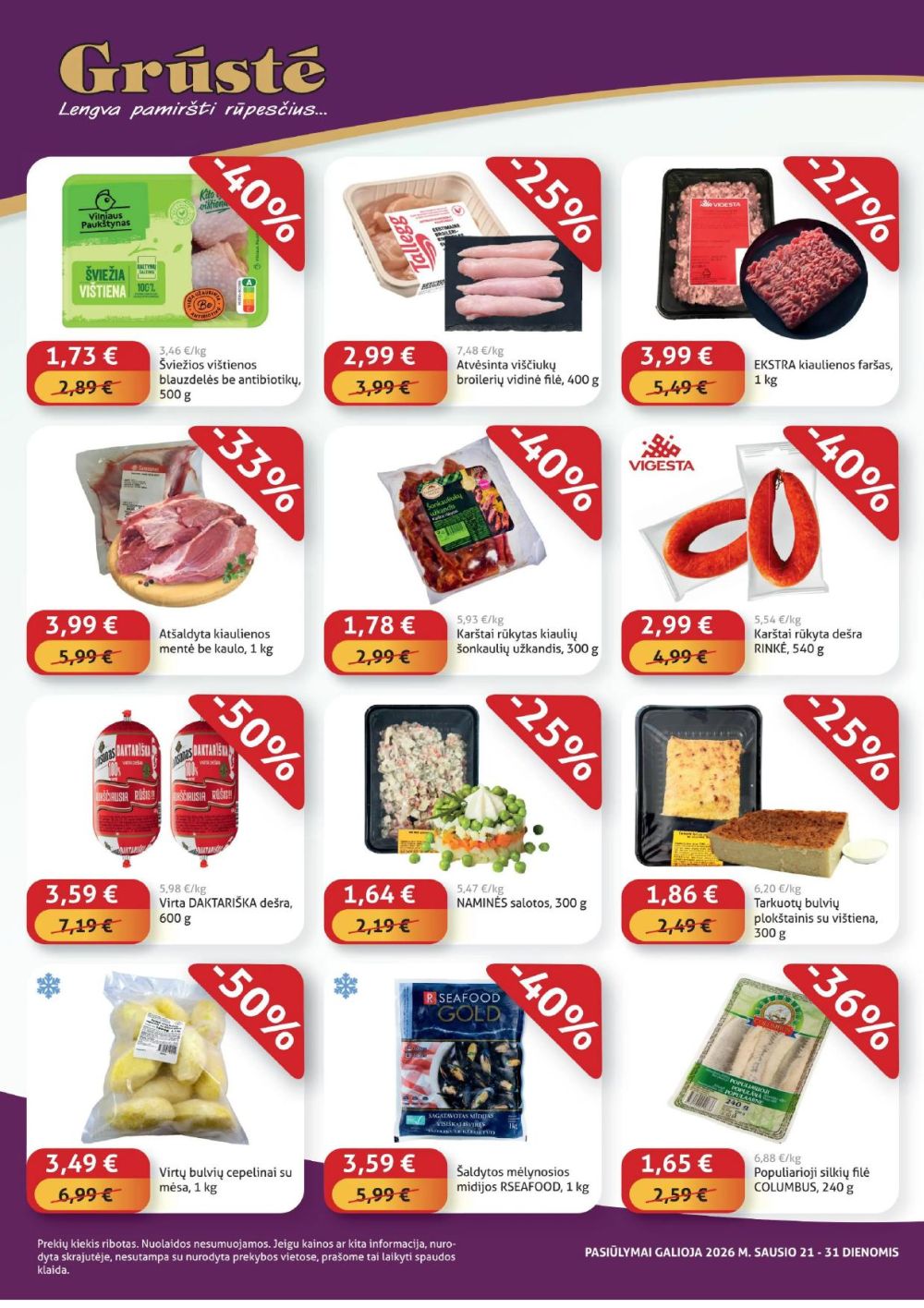 gruste - GRŪSTĖ - Ko gero pigiau nerasi (2026 01 21 - 2026 01 31) - page: 2