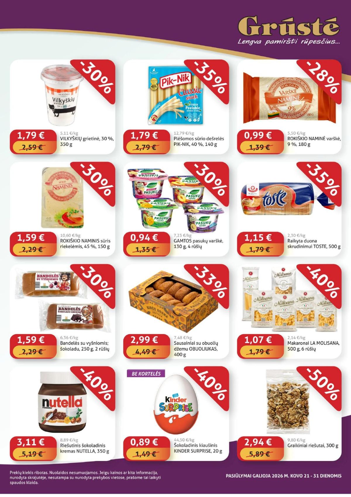 gruste - GRŪSTĖ - Ko gero pigiau nerasi (2026 03 21 - 2026 03 31) - page: 2