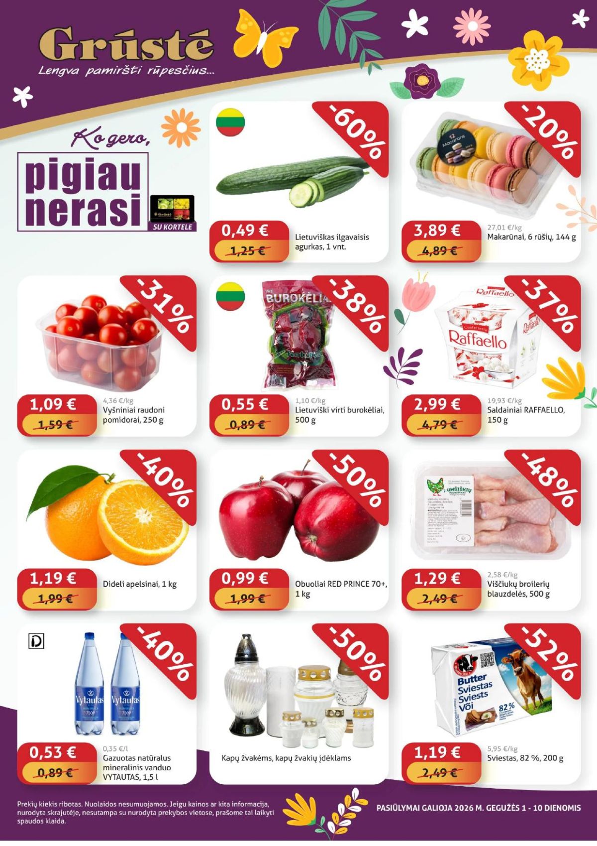gruste - GRŪSTĖ - Ko gero pigiau nerasi (2026 05 01 - 2026 05 10)