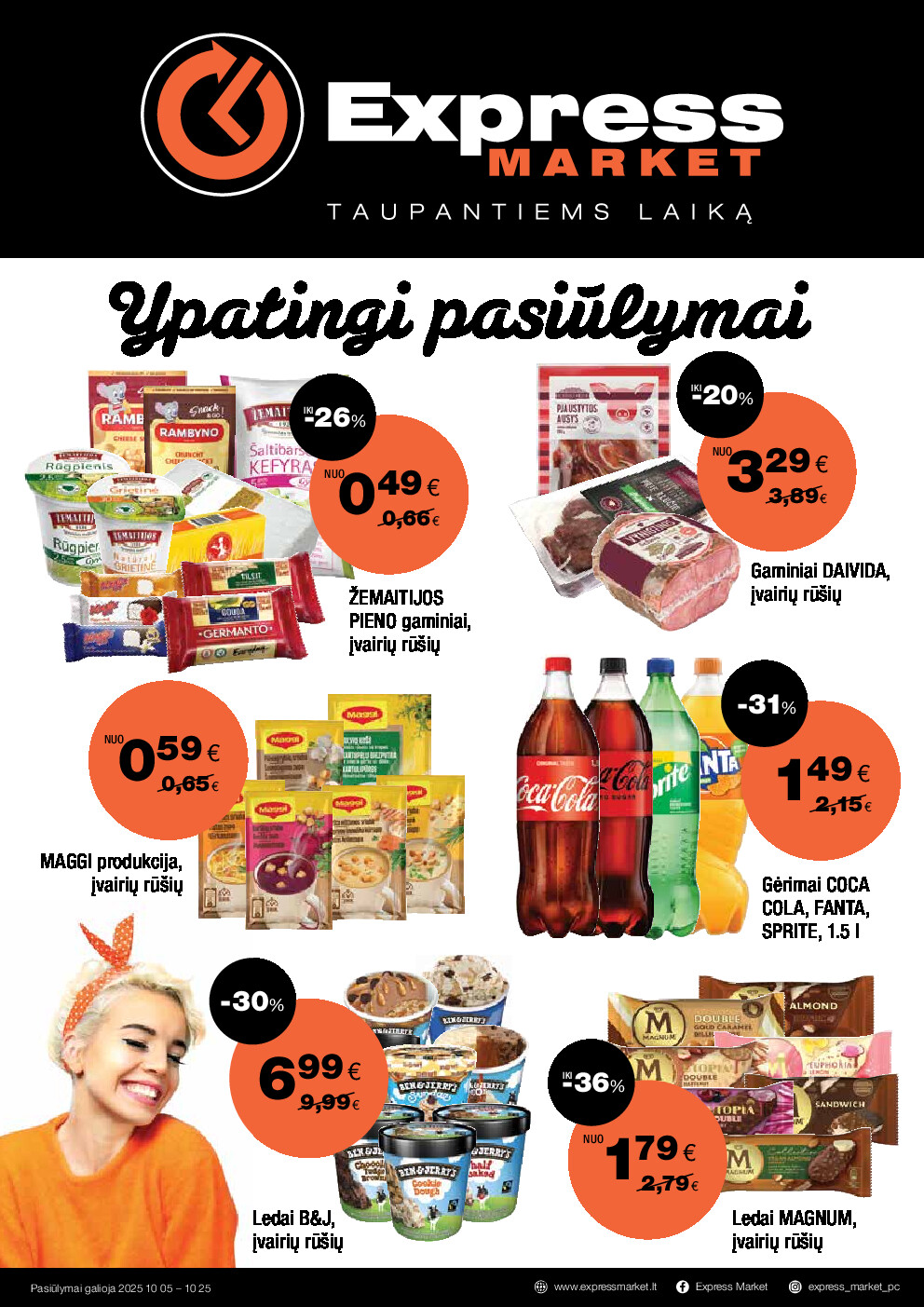 express - Akcijų leidinys (2025-10-05 - 2025-10-25) - page: 1