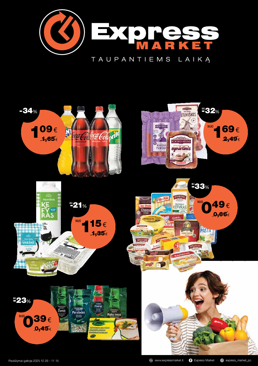 express - Akcijų leidinys (2025-10-26 - 2025-11-15)