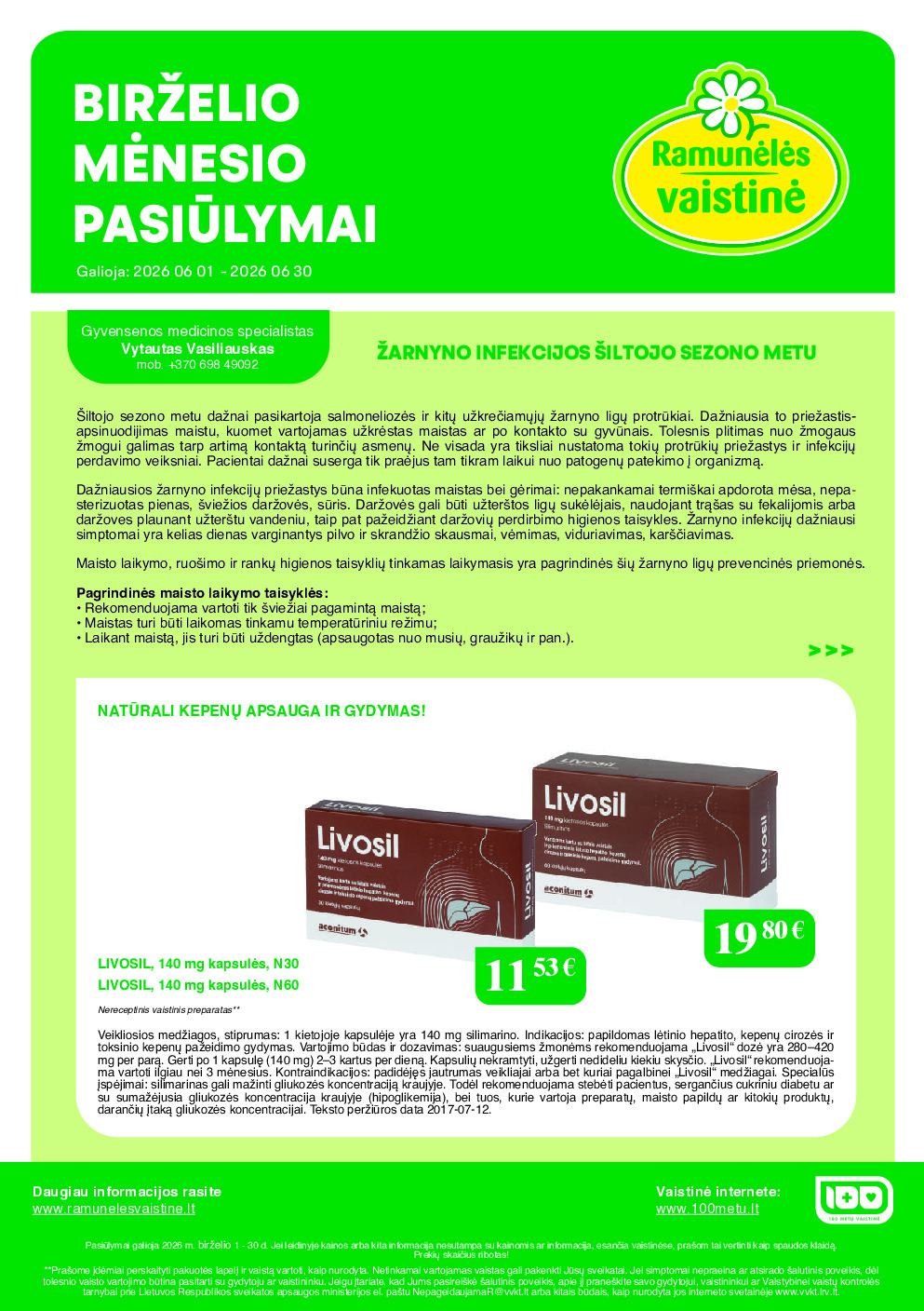 ramuneles - Akcijų leidinys (2026-06-01)