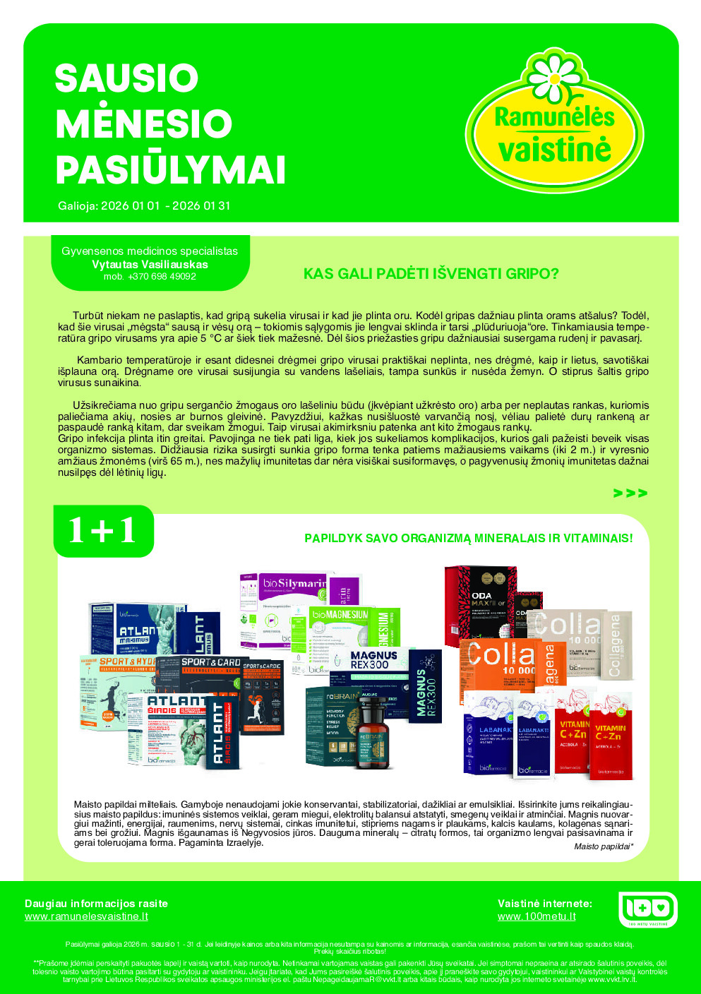 ramuneles - Akcijų leidinys (2026-01-01)