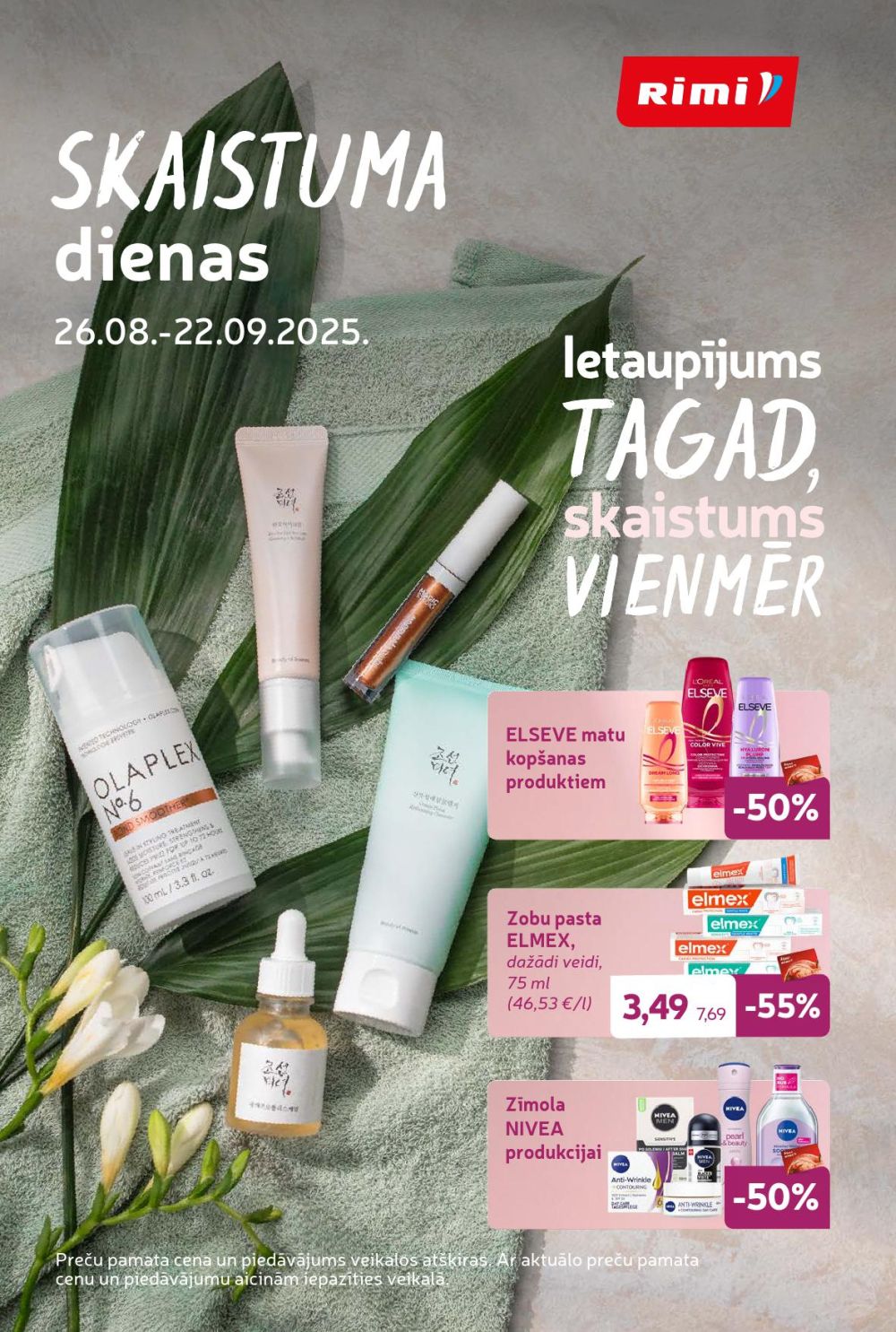 rimi - RIMI - Skaistuma dienas (26.08.2025 - 22.09.2025)