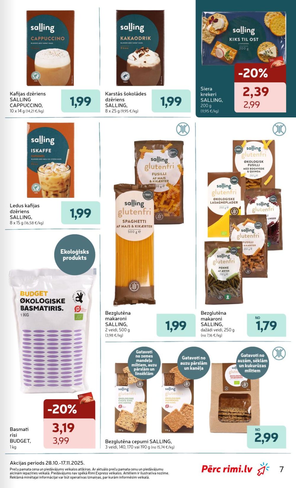 rimi - RIMI - Jaunās "Salling" produkcijas (28.10.2025 - 17.11.2025) - page: 7