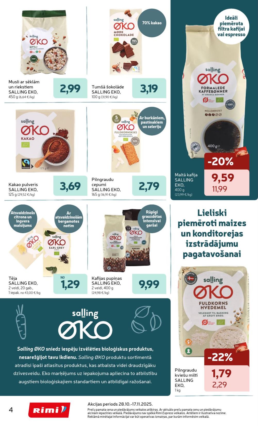 rimi - RIMI - Jaunās "Salling" produkcijas (28.10.2025 - 17.11.2025) - page: 4