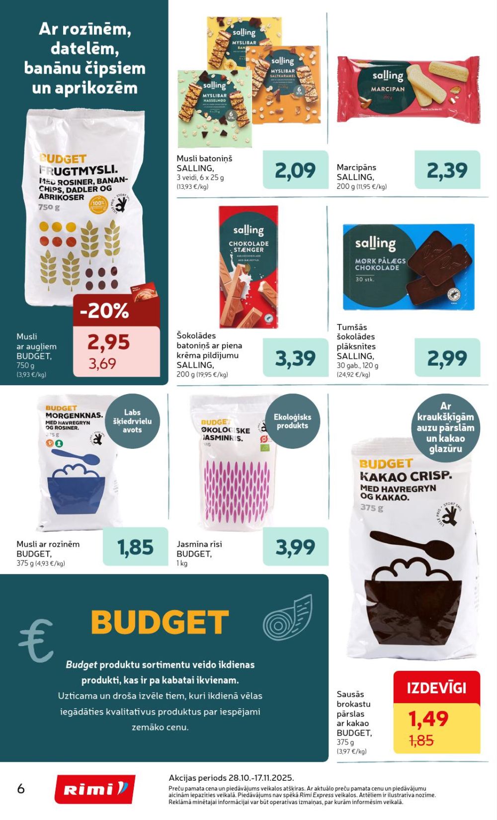 rimi - RIMI - Jaunās "Salling" produkcijas (28.10.2025 - 17.11.2025) - page: 6