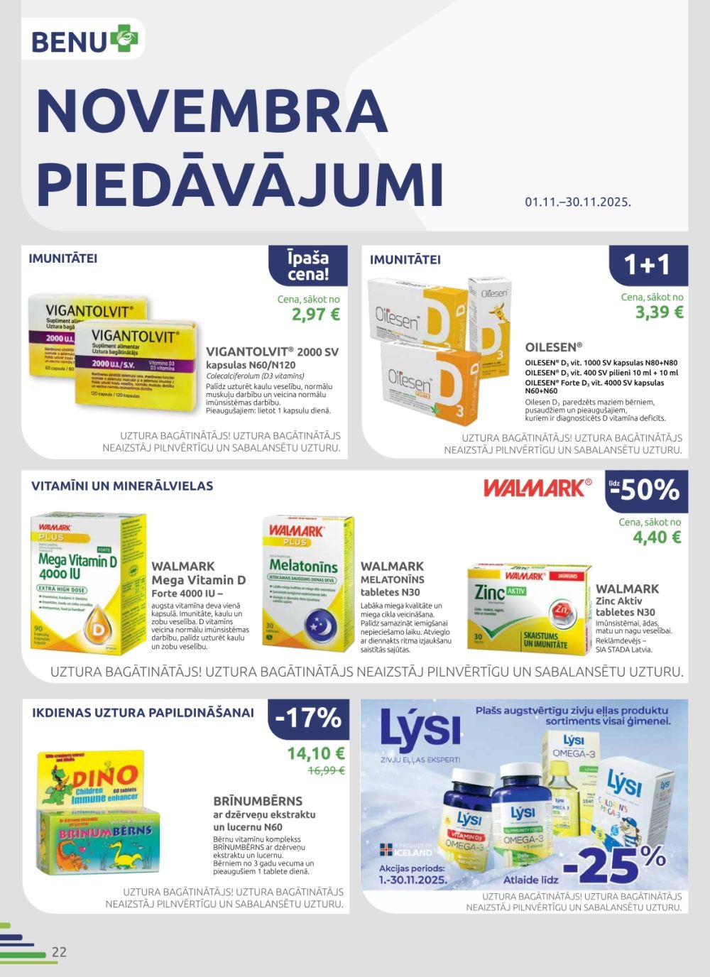 benu - BENU APTIEKA (01.11.2025 - 30.11.2025) - page: 22