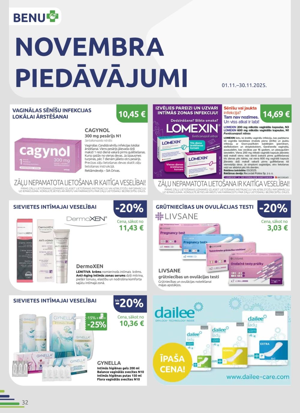 benu - BENU APTIEKA (01.11.2025 - 30.11.2025) - page: 32