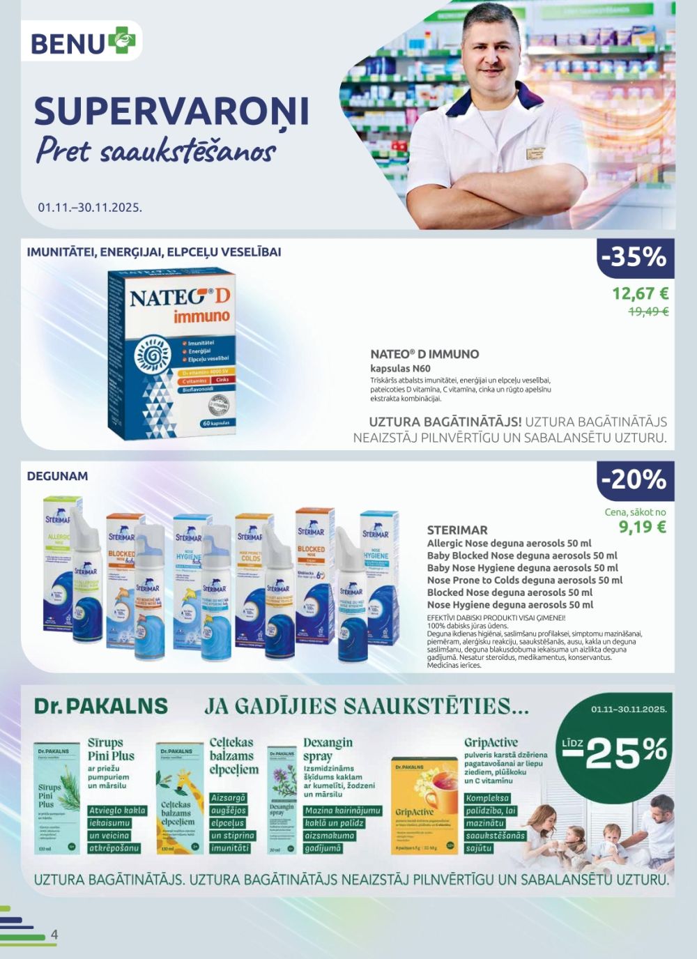 benu - BENU APTIEKA (01.11.2025 - 30.11.2025) - page: 4