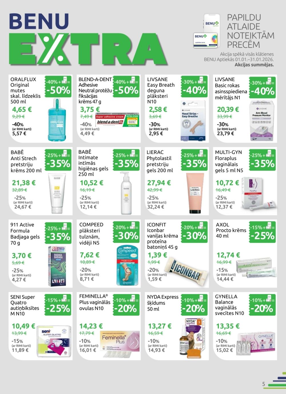 benu - BENU APTIEKA (01.01.2026 - 31.01.2026) - page: 5