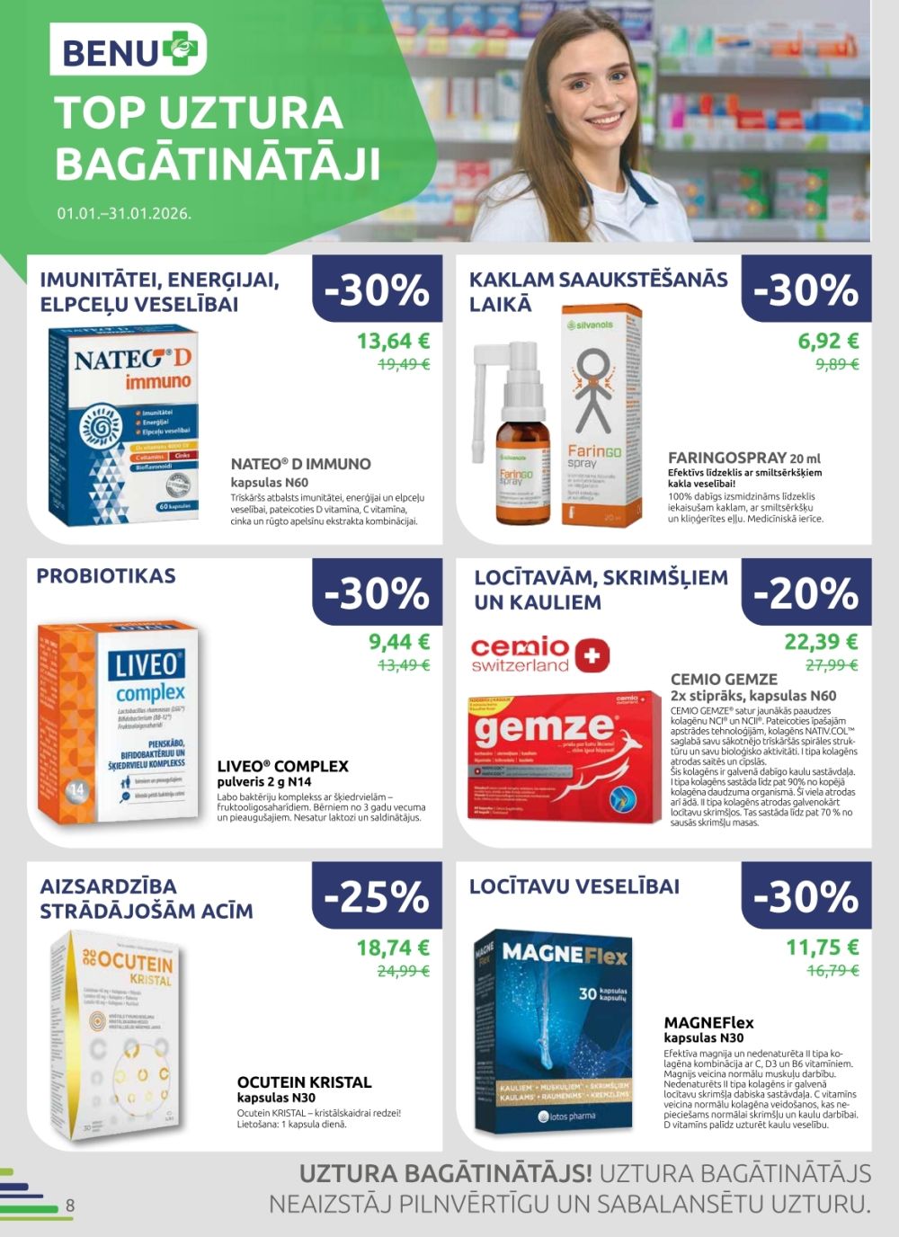 benu - BENU APTIEKA (01.01.2026 - 31.01.2026) - page: 8