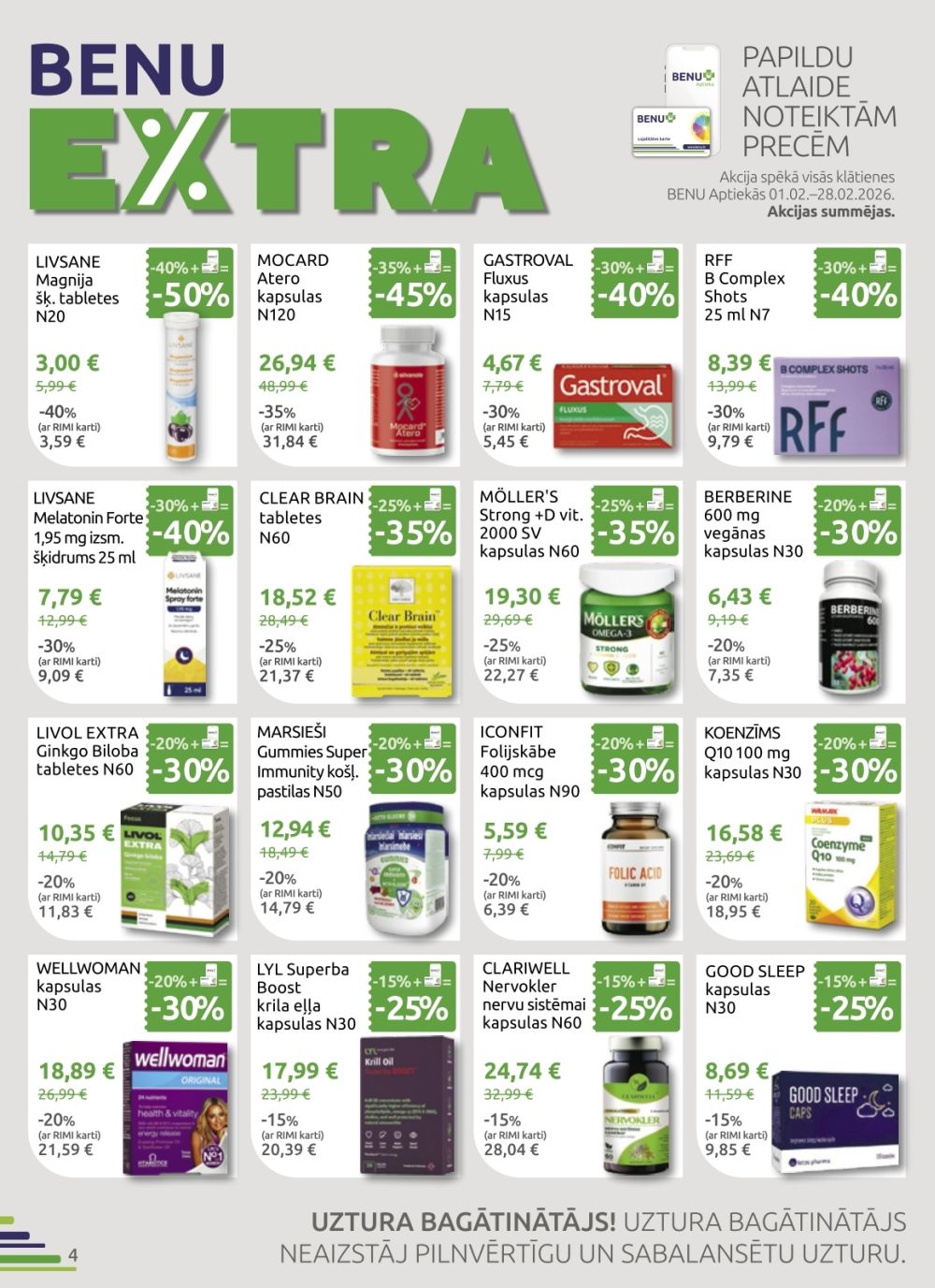 benu - BENU APTIEKA (01.02.2026 - 28.02.2026) - page: 4