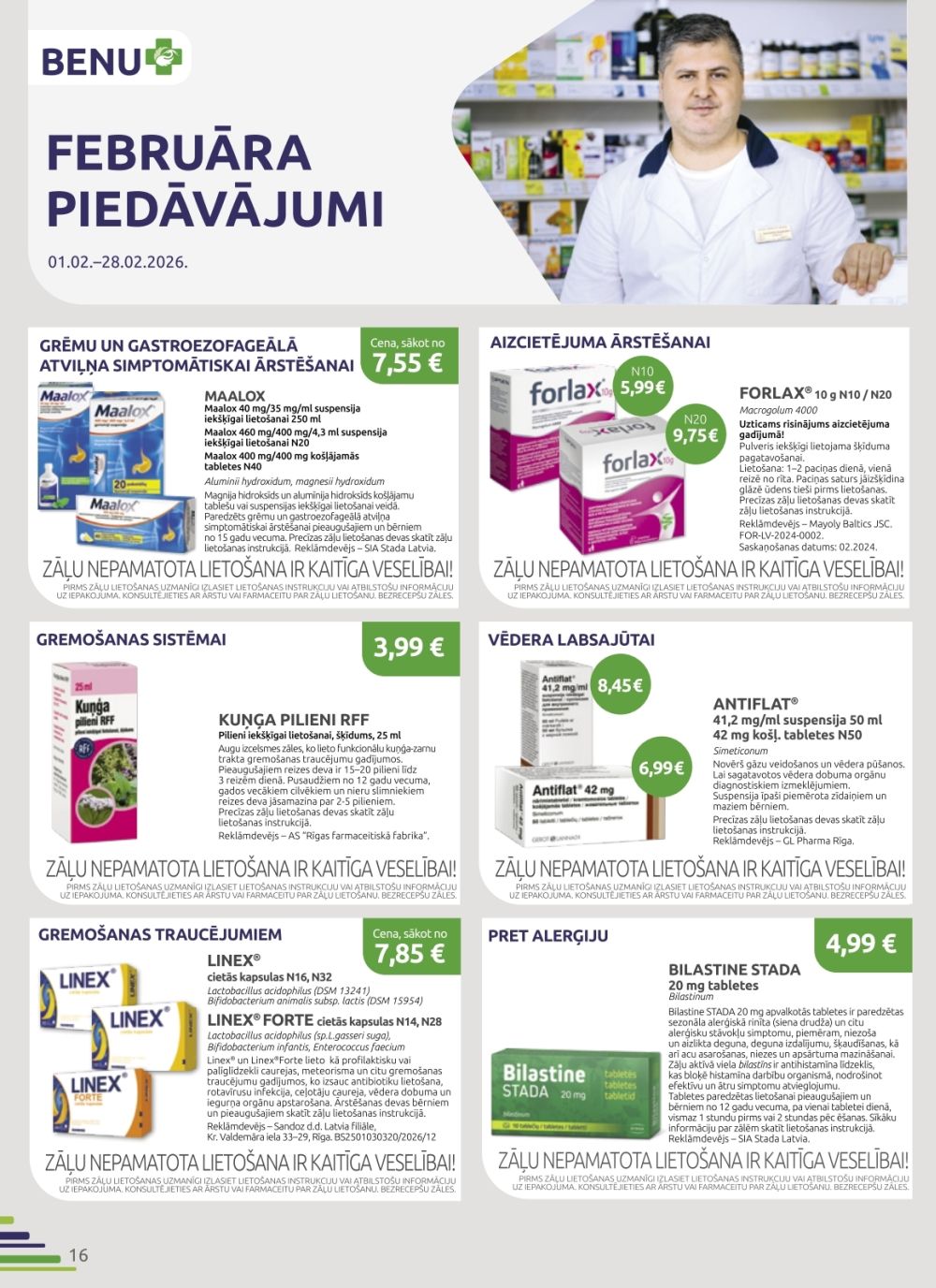benu - BENU APTIEKA (01.02.2026 - 28.02.2026) - page: 16
