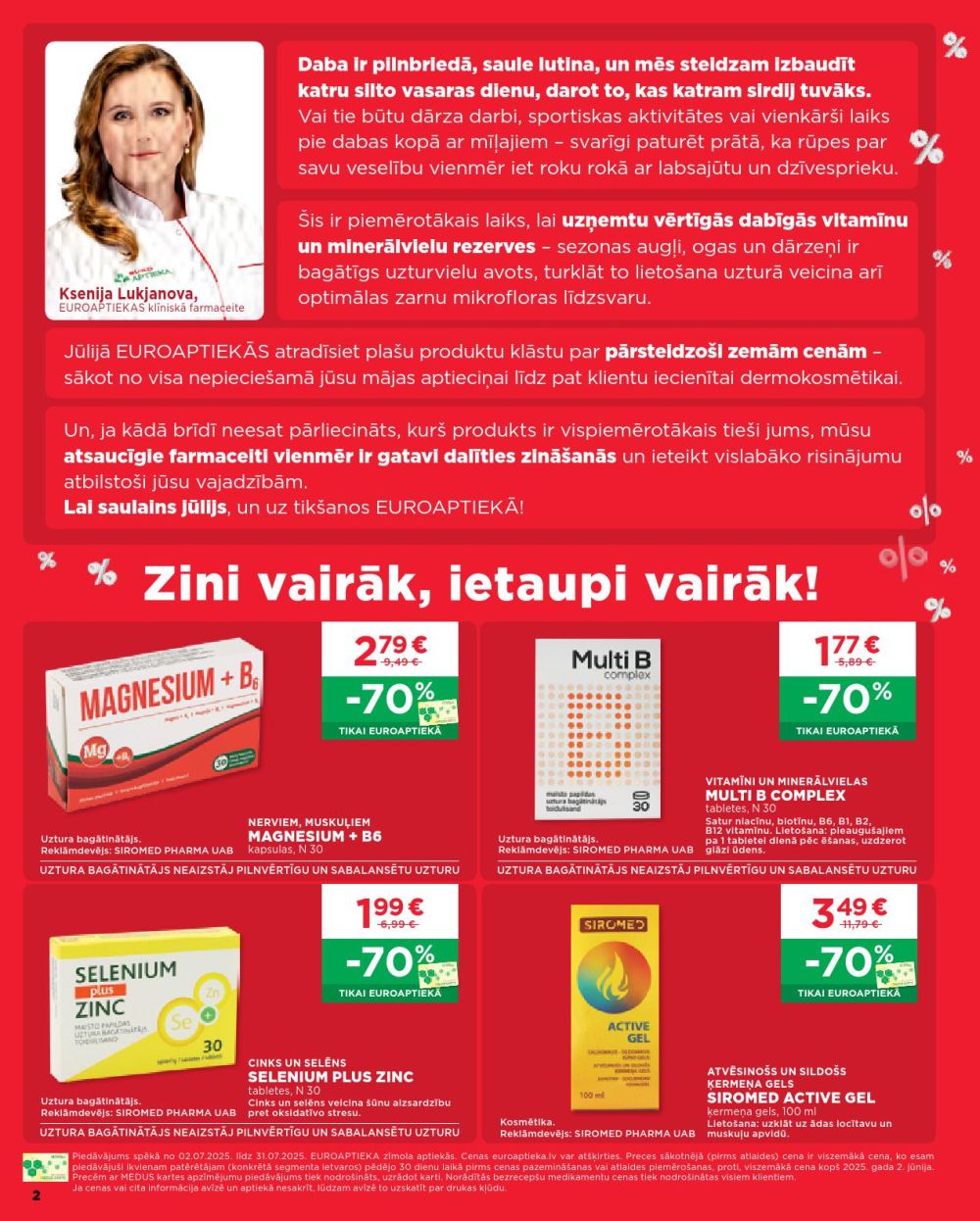 euroaptieka - EUROAPTIEKA (02.07.2025 - 31.07.2025) - page: 2