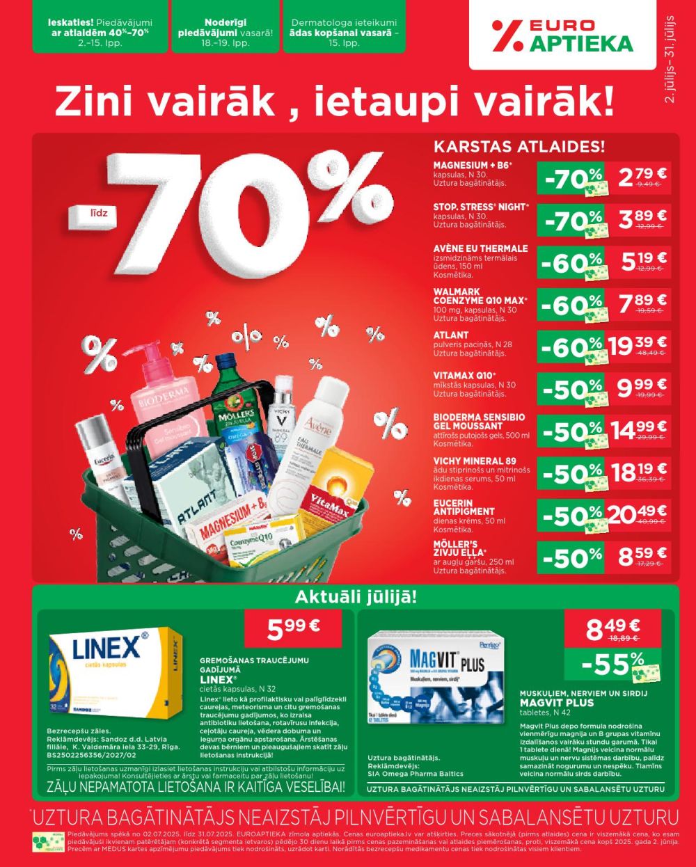 euroaptieka - EUROAPTIEKA (02.07.2025 - 31.07.2025)