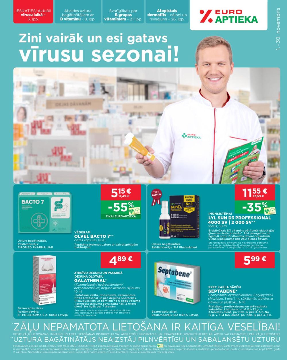 euroaptieka - EUROAPTIEKA (01.11.2025 - 30.11.2025)